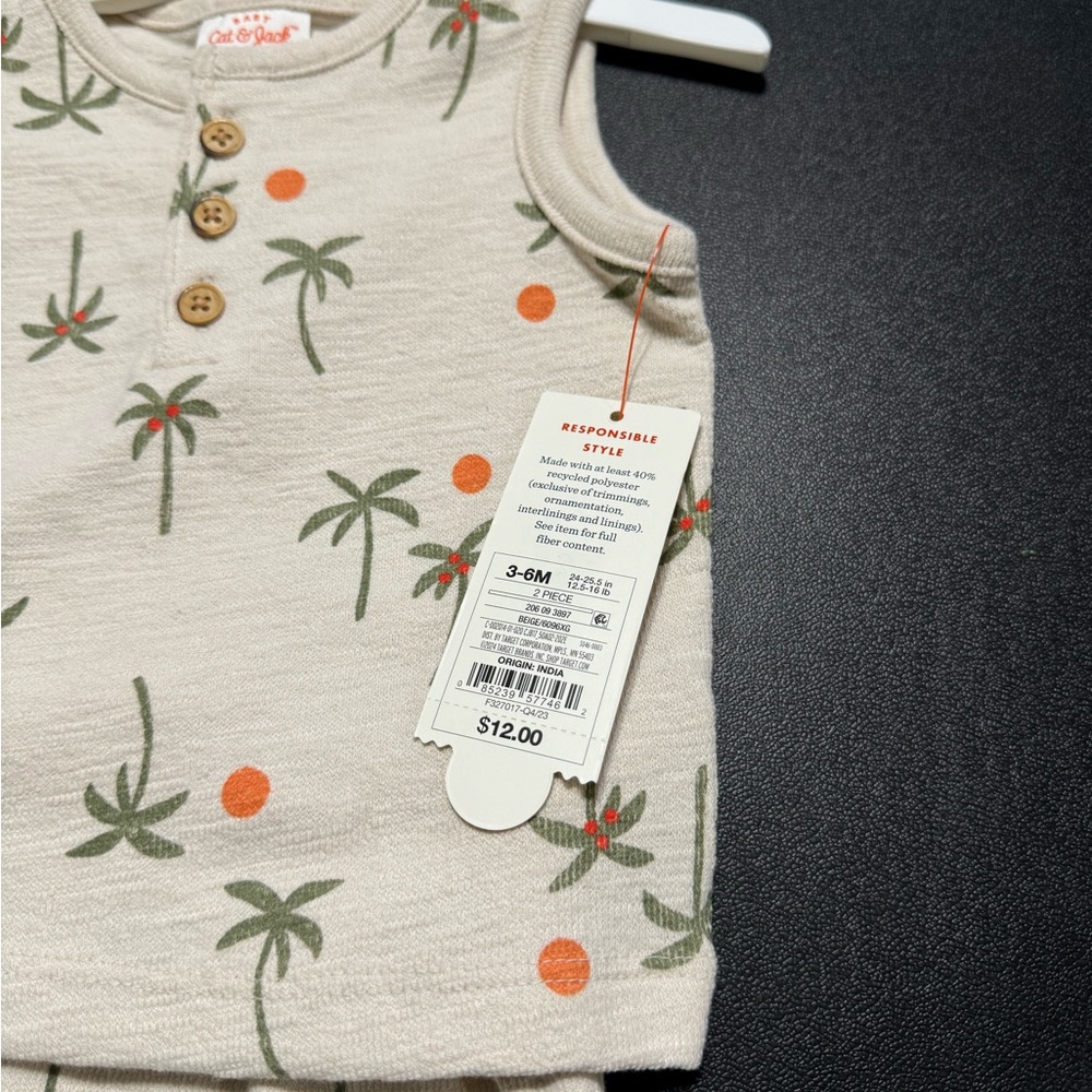 Baby Cat & Jack short set